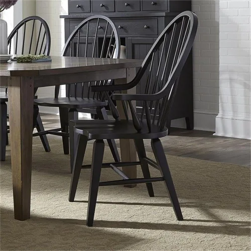 Miniatura 2 de Liberty Furniture Industries Windsor - Silla con brazos traseros, 25 pulgadas de ancho x 25 pulgadas de profundidad x 41 pulgadas de alto