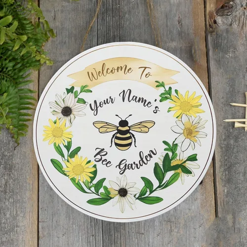 Miniatura 9 de Placa de pared personalizada de madera de abeja de miel, regalos para apicultores, letrero de granja de res, letrero de abeja, decoración de abeja