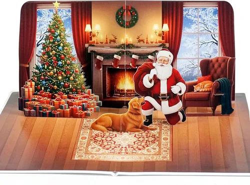 Miniatura 15 de CUTPOPUP - Tarjeta de felicitación con diseño de cardenal, Feliz Navidad, Navidad 3D, Año Nuevo, tarjeta de felicitación (cesta de cardenal)