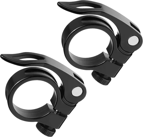 Miniatura 14 de CUNCUI Abrazaderas de asiento de bicicleta 2pc-azul oscuro, 1.252 in