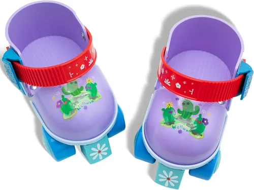 Miniatura 2 de Kids Roller Skate for Girls Boys Ages 2-5 Years Old, Adjustable Toddler Rollerskates, Children Beginner Roller Skate RS209 Púrpura