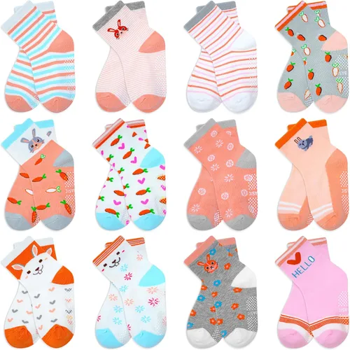 Miniatura 15 de Tphon Calcetines antideslizantes para niños y niñas de 0 a 7 años