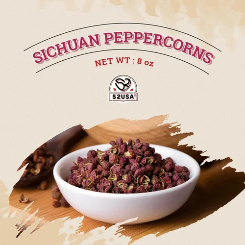 Miniatura 7 de 52USA Sichuan Peppercorns, Szechuan Peppercorns, botella de 8 onzas, auténtica pimienta roja entera de Sichuan, sabor fuerte con entumecimiento