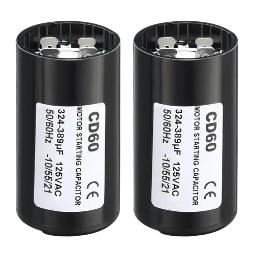 Miniatura 17 de PATIKIL Condensador de arranque del motor, 2 unidades 88-108uF/Mfd 125V 50/60Hz CD60 Condensador de funcionamiento para arranque de motor eléctrico