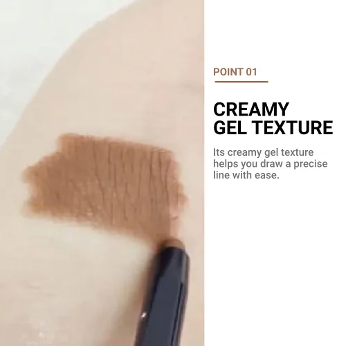 Miniatura 4 de ETUDE Proof 10 delineador de ojos de gel, delineador de ojos con tonos portátiles, punta afilable, textura cremosa de gel, forro de precisión Negro