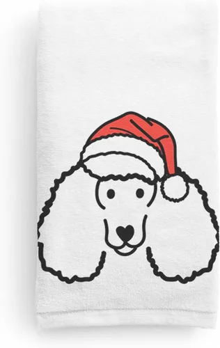 Miniatura 8 de Inkopious Santa Hat Airedale Terrier - Toalla de mano decorativa - Decoración navideña para el hogar