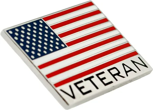 Miniatura 42 de PinMart Pin de veterano – Pin patriótico americano de solapa o sombrero – Orgulloso de ser retirado ejército, marina, fuerza aérea o cuerpo