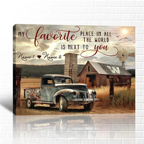 Miniatura 21 de GUTTATY Arte de pared en lienzo de Navidad personalizado, impresiones de lienzo personalizadas con apellido y señales, póster de decoración de pared