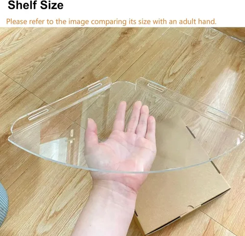 Miniatura 2 de Estantes esquineros de acrílico, estante adhesivo, organizador de ducha para decoración del hogar, estante de ducha transparente, estantes de baño