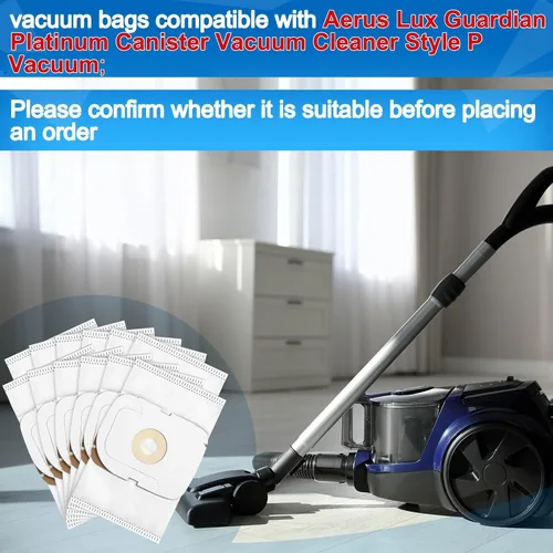 Miniatura 3 de Tondiamo Paquete de 12 bolsas para aspiradora compatibles con Aerus Lux Guardian Platinum Canister Cleaner Style P Bolsas de aspiradora, filtro