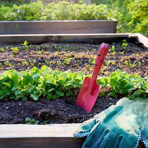 Miniatura 5 de Mini pala de mano de metal colorida, juego de paletas de herramientas de jardín para plantación de suelo de flores, excavación, trasplante, regalo