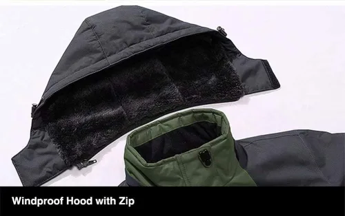 Miniatura 2 de MAGCOMSEN - Chaqueta de invierno para hombre, impermeable, abrigada, con forro polar y múltiples bolsillos