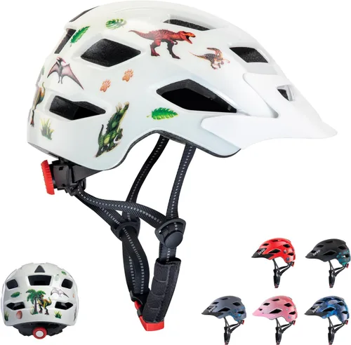 Miniatura 11 de SIFVO - Casco de bicicleta para niños y niñas, casco de bicicleta con visera genial para niños de 5 a 14 años, casco de bicicleta para niños, casco