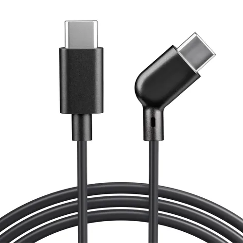 Cable de carga USB C a USB‑C AR para gafas, admite carga rápida de 60 W, transferencia de datos de 10 Gbps y pantalla de 4K a 60 Hz - Chaqueta de