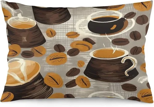 Miniatura 21 de Funda de almohada con sombrero de bruja con diseño de gato de 20 x 30 pulgadas, diseño de impresión de doble cara con cremallera invisible, Patrón 8