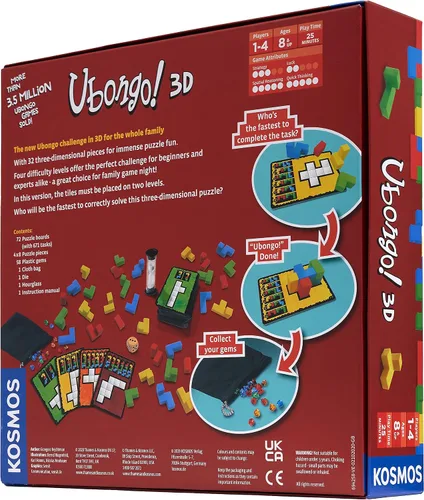 Miniatura 2 de Ubongo 3D Juego de rompecabezas geométrico con bloques tridimensionales Juego divertido para la familia Altamente rejugable Componentes