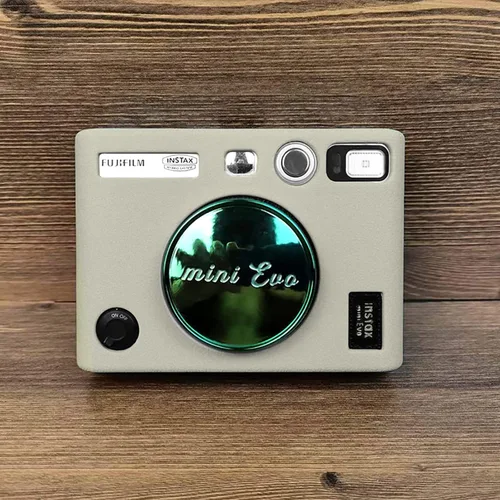 Miniatura 5 de Rieibi Mini EVO Case - Funda protectora de silicona para cámara instantánea Fuji Mini EVO - Funda ligera de goma suave para Fujifilm evo - Negro