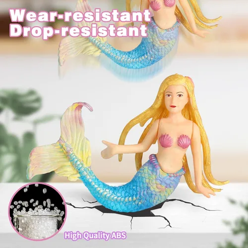 Miniatura 3 de BESTYMXY Kit de pintura de juguetes de sirena, kit de pintura de sirena, juego de arte para niños, juego de arte y manualidades de sirena, juguetes