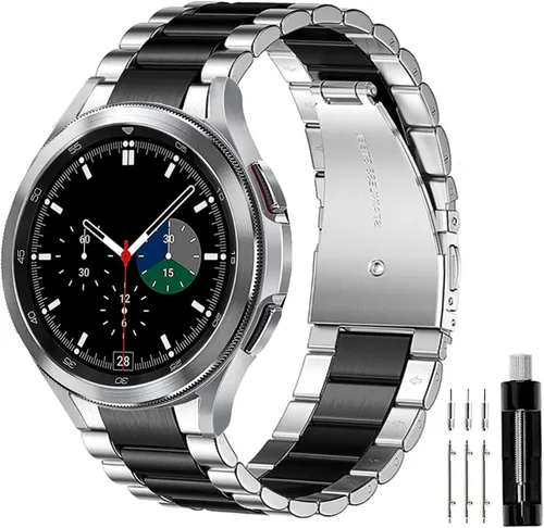 Miniatura 18 de GOLDTOLUCK No Gap Stainless Steel Band Compatible with Samsung Galaxy Watch 8 7 6 5 4 Classic FE Pro Ultra 40mm 44mm 46mm 43mm 47mm 45mm 42mm