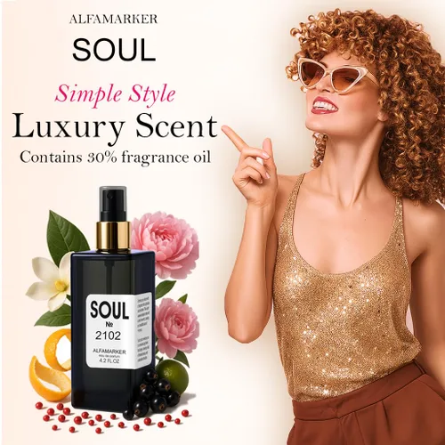 Miniatura 2 de SOUL № 2101 Aqua Giola - Perfume para mujer Eau de Parfum Spray de larga duración 4.0 fl oz / 4.1 fl oz Fragancia para mujer frutal inspirada