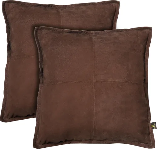 Miniatura 84 de Funda de almohada de piel de cordero – Funda de cojín decorativa para sofá – Fundas para sala de estar y dormitorio, 22 x 22 pulgadas – Paquete de 2