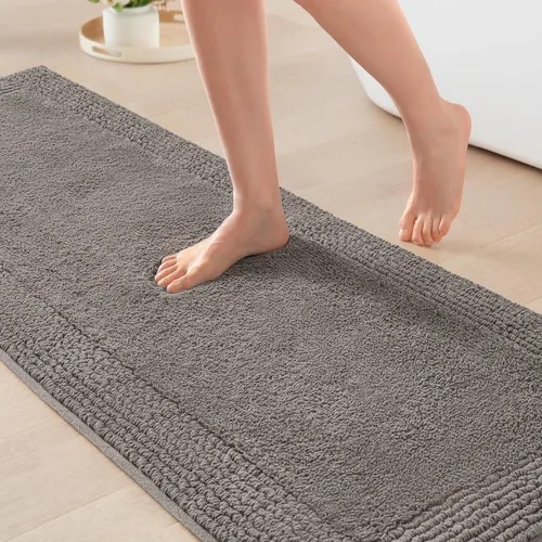 Miniatura 16 de Madison Park Splendor - Alfombra de baño reversible 100% algodón con mechones, 3000 GSM, calidad hotelera, lujosa, felpa, pelo medio, tapete de baño