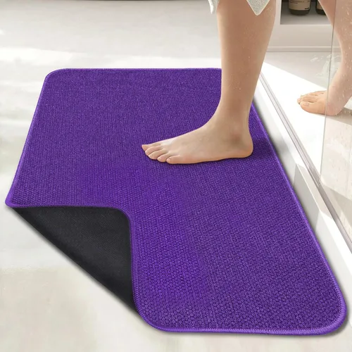 Miniatura 57 de Bosap Alfombra de Baño, Alfombras Corredoras de Baño Ultra Delgadas, Alfombras de Baño Grandes para Baño, Secado Rápido, Antideslizante, Lavable a