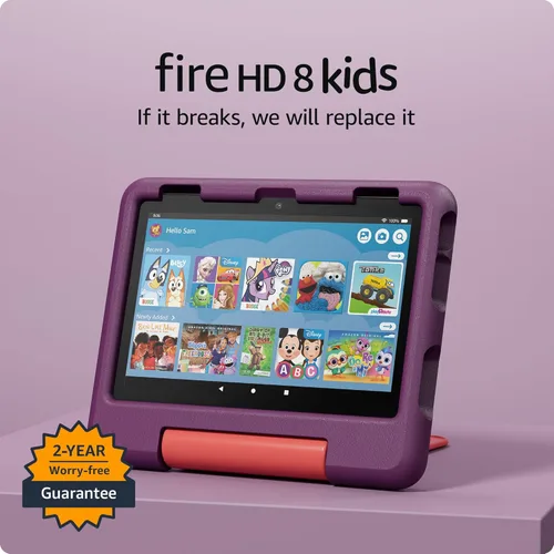 Miniatura 8 de Tablet Amazon Fire HD 8 Kids (últ. modelo), de 3 a 7 años. Con brillante pantalla HD de 8″. Contenido exclusivo sin publicidad, control parental