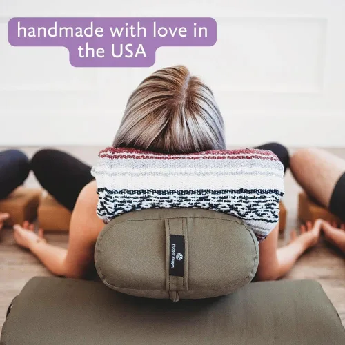 Miniatura 6 de Hugger Mugger Soporte estándar para yoga - Firme, de apoyo, hecho a mano, duradero Aguamarina