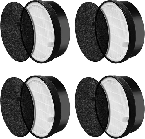 Miniatura 9 de LV-H132 Filtro de repuesto para purificador de aire LEVOIT LV-H132-RF, reemplazo de filtro Funmit 3 en 1, paquete de 2