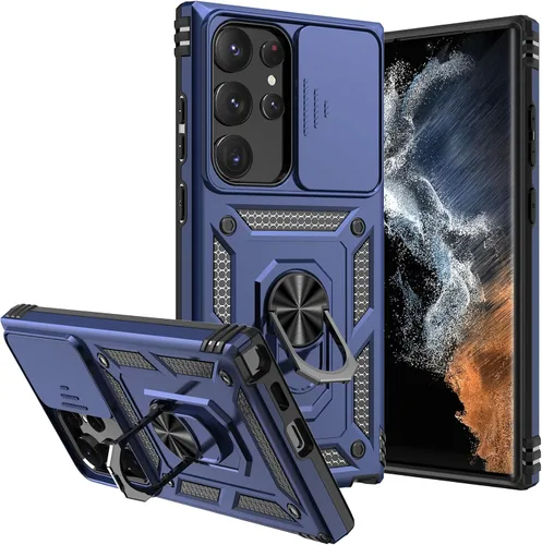 Miniatura 10 de Funda para S23 Ultra, con cubierta para cámara, [grado militar] 16 pies. Funda probada contra caídas con funda protectora magnética para Galaxy S23