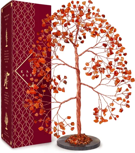 Miniatura 37 de Árbol de la vida de cristal de amatista curativos de chakras, árboles bonsái de Feng Shui para energía positiva, dinero, buena suerte, árbol