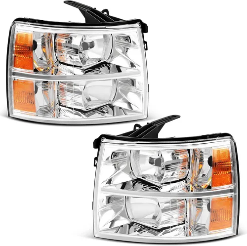 Miniatura 9 de AUTOSAVER88 Conjunto de faros delanteros compatible con Chevy Silverado 1500 2007-2013/2007-2014 Silverado 2500HD 3500HD Modelos solamente Luz