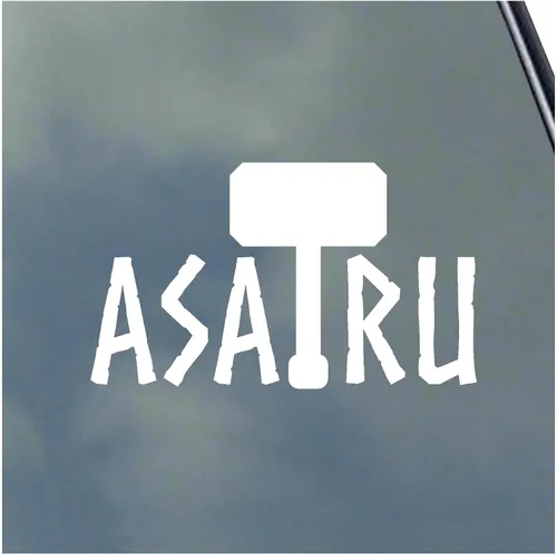 Miniatura 7 de Adhesivo de vinilo con texto asatru