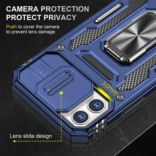 Miniatura 78 de Funda para iPhone 13 Pro con funda para cámara, con soporte de anillo para soporte, con función de montaje magnético para automóvil, para iPhone 13