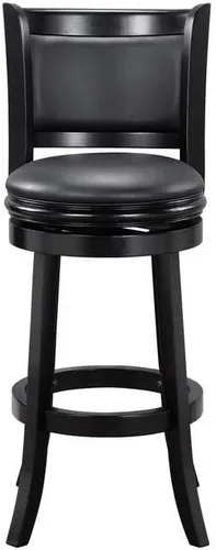 Miniatura 7 de Boraam Augusta - Taburete giratorio de altura de barra, 29 pulgadas, negro