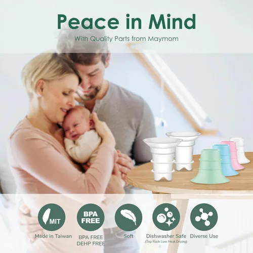 Miniatura 10 de Maymom Insertos de brida de 0.630 in compatibles con Spectra, Medela 0.945 in Shields, Momcozy S9 Pro/S12 Pro, Willow Wearable Cup. Compatible