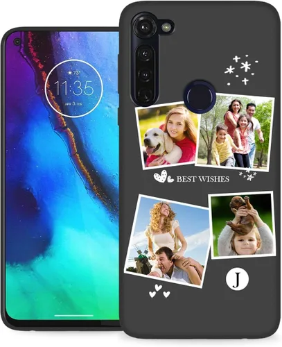 Miniatura 39 de Funda personalizada para Motorola Moto G Stylus 2020 con nombre de foto, texto y foto, GStylus personalizado -20 funda suave y fina (negro) de 6.4