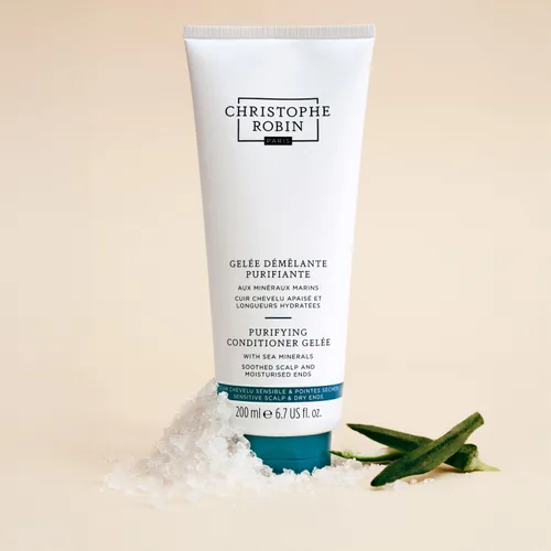 Miniatura 3 de Christophe Robin Acondicionador ligero purificador Gelèe con minerales marinos para longitudes suaves y cuero cabelludo graso 6.7 fl. oz
