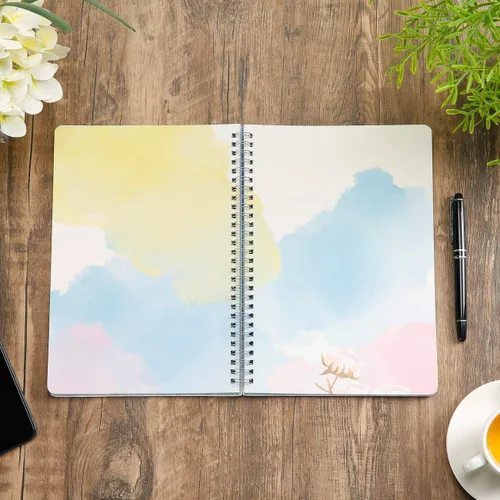 Miniatura 2 de SIIXU Cuaderno de diario en blanco colorido, diario personal de tapa dura sin líneas para escribir para mujeres y niñas, bonito bloc de notas