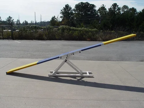 Miniatura 9 de 9' perro Agility Teeter (sierra transparente), aluminio con superficie de goma