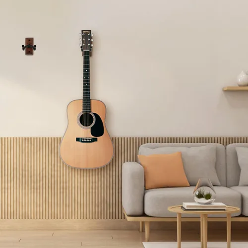 Miniatura 6 de SNIGJAT Soporte de Pared para Guitarra Paquete de 2, Gancho Colgador de Pared para Guitarra con Tornillos, Colgador de Montaje de Madera Dura