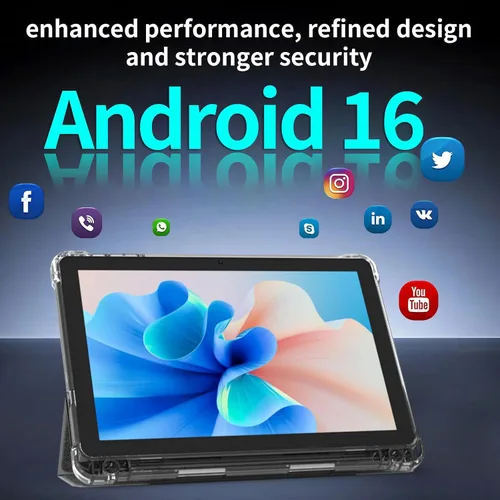 Miniatura 2 de Tableta Android 15 de 10 pulgadas, tabletas de 20 GB RAM 128 GB ROM 2 TB expandible, tableta PC con procesador Quad-Core de 2.0 Ghz con estuche