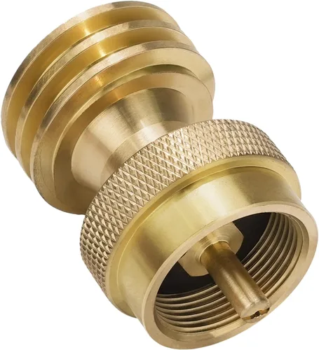 Adaptador de tanque de propano de 1 libra, Adaptador de propano Convertidor de 20 libras a 1 libra, Conecte tanques de propano pequeños cuando se
