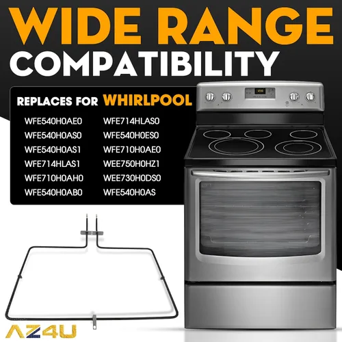 Miniatura 2 de AZ4U El elemento de horno de la estufa reemplaza para Whirlpool WFE540H0AE0 WFE540H0AS0 WFE540H0AS1 WFE714HLAS1 WFE710H0AH0 WFE540H0AB0 WFE714HLAS0