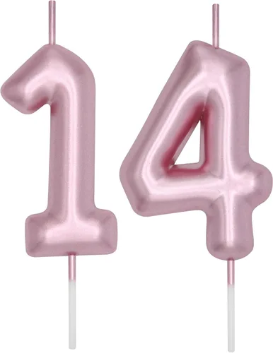 Miniatura 111 de DERVENTA Vela con números de 2.36 pulgadas, decoración perfecta para cumpleaños, brunch, postre, pastel, 1 pieza (número 0 rosa)