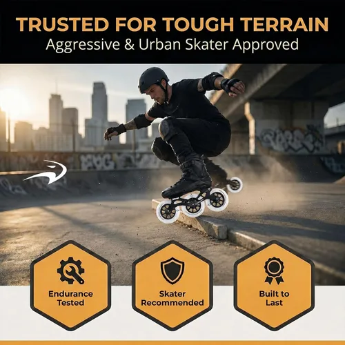 Miniatura 6 de Flying Eagle Crocanti Speed - Juego de ruedas de 4.331 in en línea para interiores, accesorios de patinaje para mujeres y hombres, para ruedas