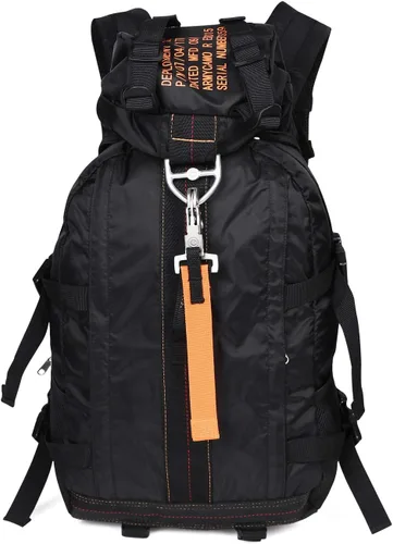 Greencity Mochilas de paracaídas con hebillas de paracaídas, mochila ligera de viaje, paquete de paracaídas de vuelo, mochila táctica de nailon para