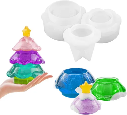Miniatura 8 de 2 moldes de resina para tarros con tapa, molde de silicona de mago fantasma, tarro de almacenamiento de tapa de bruja, moldes epoxi para fundición