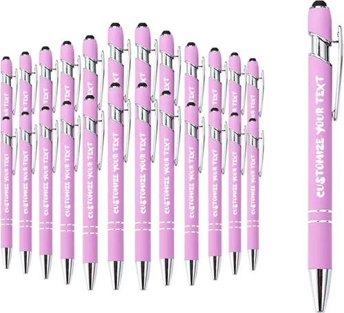 Miniatura 75 de AIFLM Bolígrafos personalizados con nombre a granel hasta 500 unidades de bolígrafos grabados gratis con tu nombre y texto para negocios